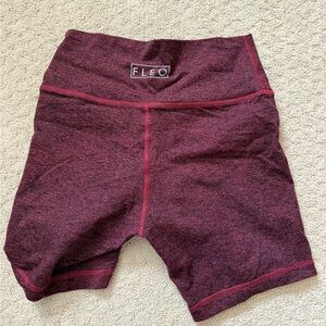 FLEO Women's red biker Shorts